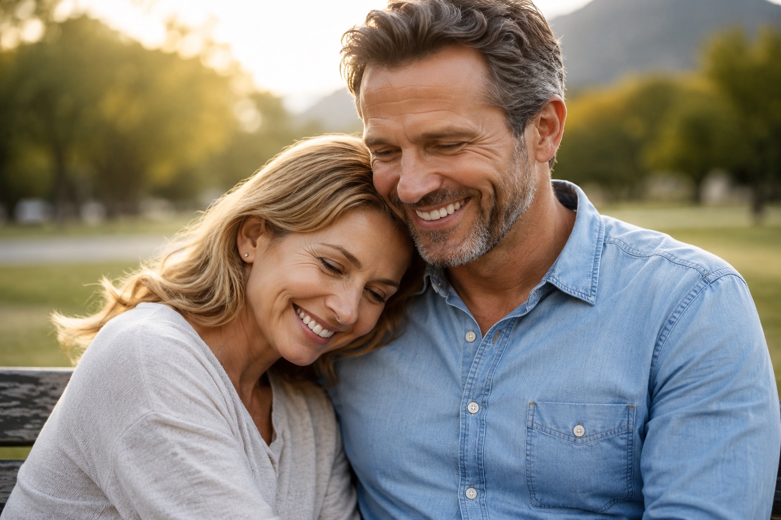 A couple reconnecting